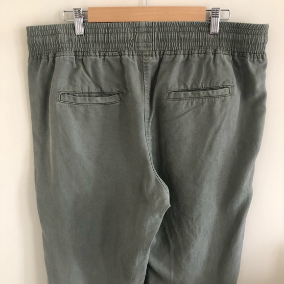 COUNTRY ROAD Khaki Jogger Relaxed Fit Elasticised Waist&Ankle Drawstring Size 14 - Picture 11 of 15